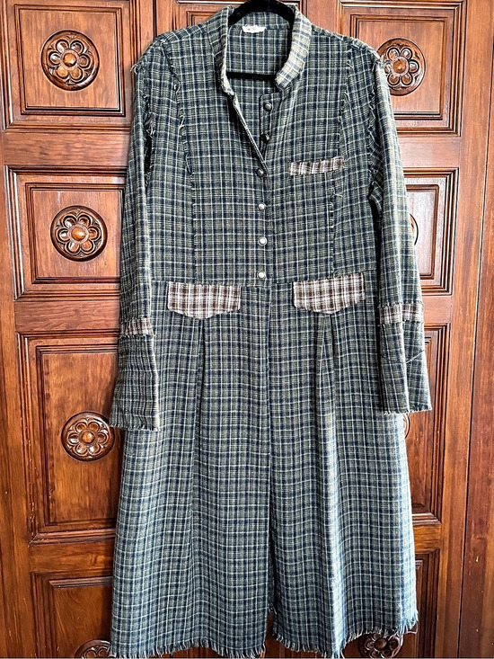 POL Dresses & Skirts - POL Plaid Maxi Duster Size Medium